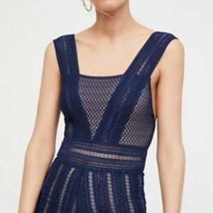 NWT $288 Free People x NightCap Clothing Coverall Romper -Marine- Sz 2 (Medium)